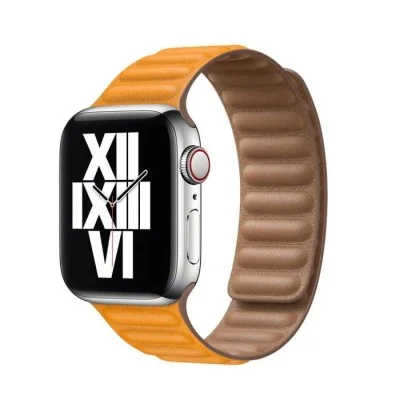 Apple Watch Strap 40Mm California Poppy Leather Link - Small